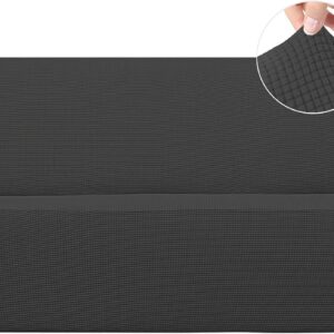 Easy-Going Stretch Sofa Slipcover 1-Piece Sofa Cover Furniture Protector Couch Soft with Elastic Bottom for Kids, Polyester Spandex Jacquard Fabric Small Checks (Sofa, Dark Gray)